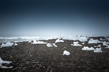 Image showing Icebergs at glacier lagoon 