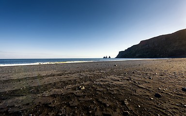 Image showing Beach near Vik Iceland