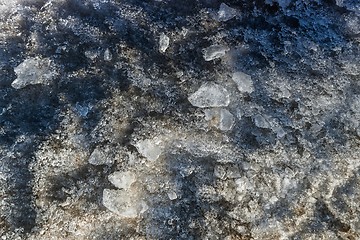 Image showing Ice formation closeup