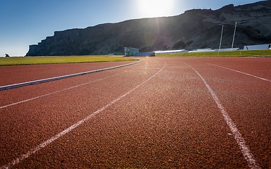 Image showing Running track outdoors