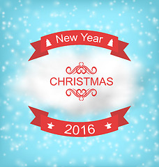 Image showing Merry Christmas Typography Lettering Design