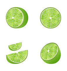 Image showing Set of Fruit Lime