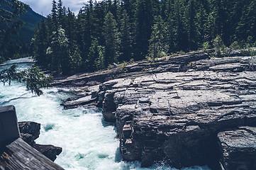 Image showing River running in rocky scenery