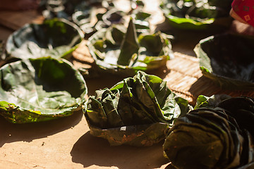 Image showing Leaf plates in Nepal