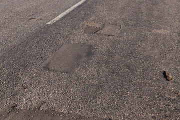 Image showing broken part of the road