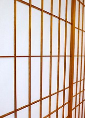 Image showing Shoji sliding door from Japan. Paper panel.