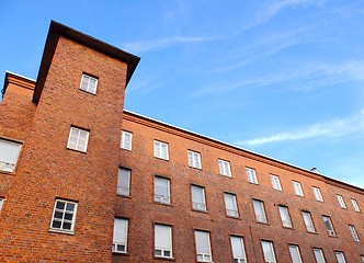 Image showing Red brick warehouse
