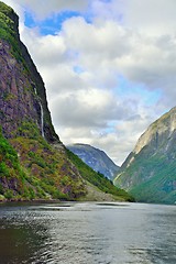 Image showing Naeroyfjord, UNESCO World Heritage