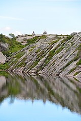 Image showing Calm mountain lake in Norway