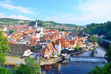 Image showing Cesky Krumlov day view during summer