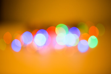 Image showing Colorful beautiful blurred bokeh background with copy space.