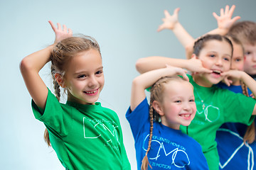 Image showing The kids dance school, ballet, hiphop, street, funky and modern dancers