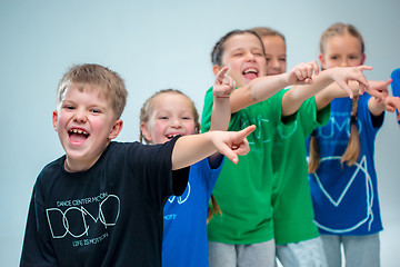 Image showing The kids dance school, ballet, hiphop, street, funky and modern dancers