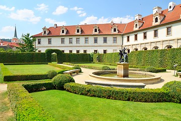 Image showing Wallenstein Palace gardens in Prague, summer