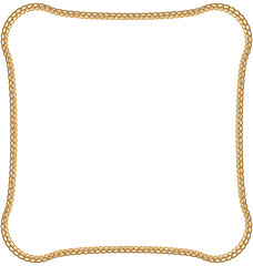 Image showing  Golden Chain Isolated on White Background