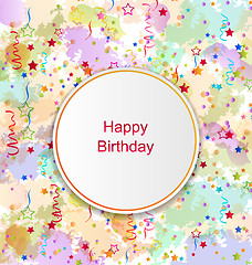 Image showing Confetti Card for Happy Birthday