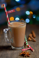 Image showing Cup of hot cocoa beverage