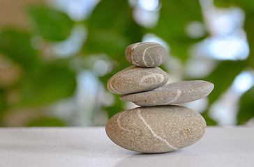 Image showing pebble stones pyramid