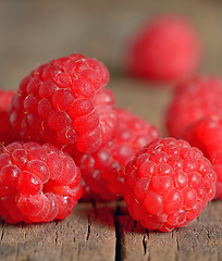 Image showing Ripe and fresh raspberry 