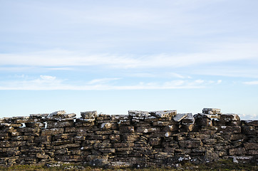 Image showing Old stone wall detail