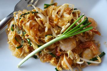 Image showing Traditional Thai Fried Noodles