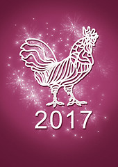 Image showing Happy New Year 2017 background.