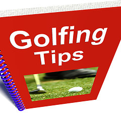 Image showing Golfing Tips Book Shows Advice For Golfers