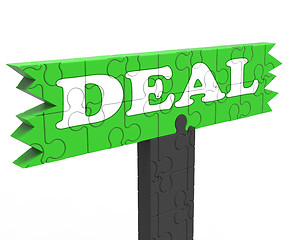 Image showing Deal Means Bargain Promotion Or Agreement