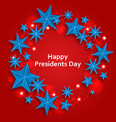 Image showing Stars Background for Happy  Presidents Day