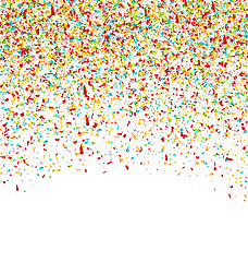 Image showing Colorful Confetti. Grainy Abstract Multicolored Texture.