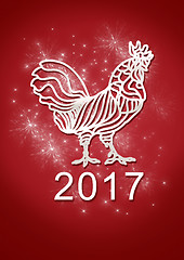 Image showing Happy New Year 2017 background.