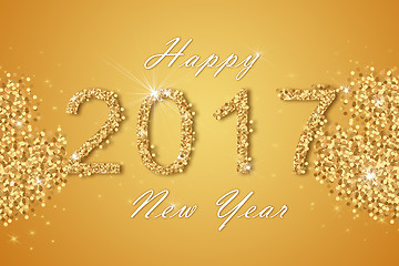 Image showing Happy New Year 2017 background.