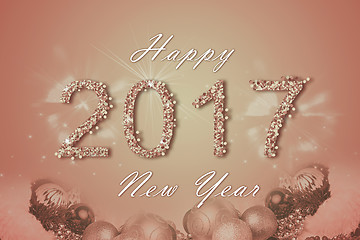 Image showing Happy New Year 2017 background.
