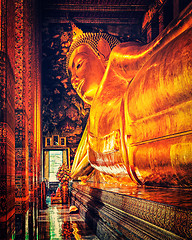 Image showing Reclining Buddha, Thailand