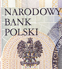 Image showing twenty zloty close up