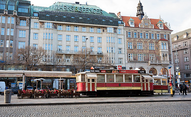 Image showing Restoran like as tram on Wenceslas square