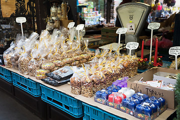 Image showing Souvenir shop at famous Havels Market in first week of Advent in