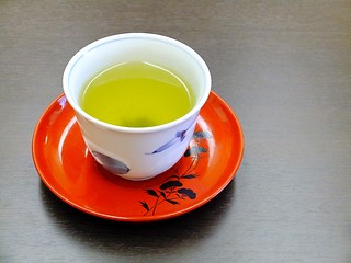 Image showing Green tea from Japan in a cup