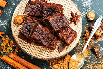 Image showing cake and cocoa powder