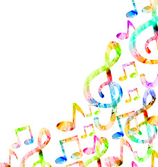 Image showing Colorful Music Background