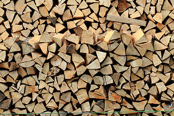 Image showing fresh firewood texture