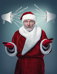 Image showing Surprised Santa Claus