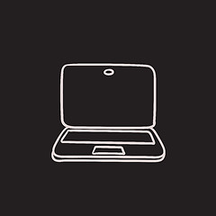 Image showing Laptop sketch icon.