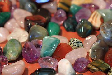 Image showing natural color gems background 