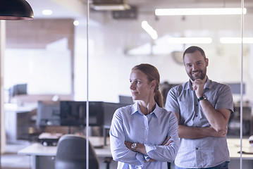 Image showing business couple at office