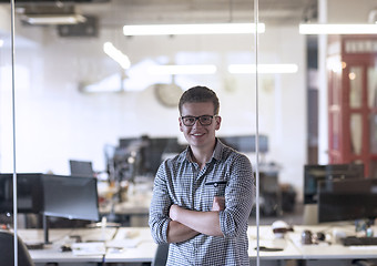 Image showing business man at modern  office