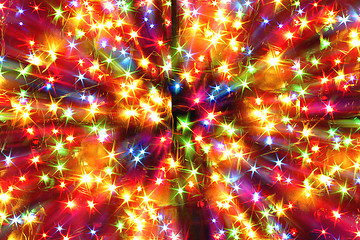 Image showing abstract background from christmas lights 