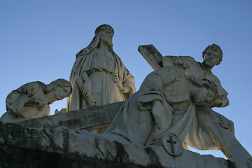 Image showing 3rd Station of the Cross, Jesus falls the first time