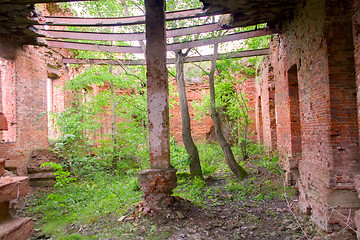 Image showing Picturesque ruins of century aristocratic estates in Russia