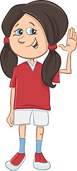 Image showing teen girl cartoon character